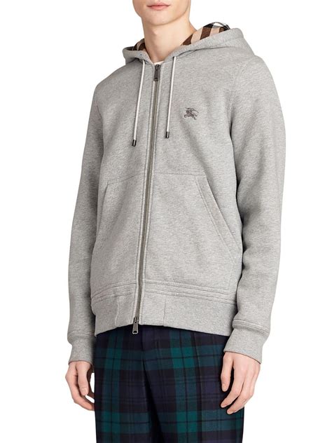 burberry men's zip up hoodie|burberry zip hoodie grey.